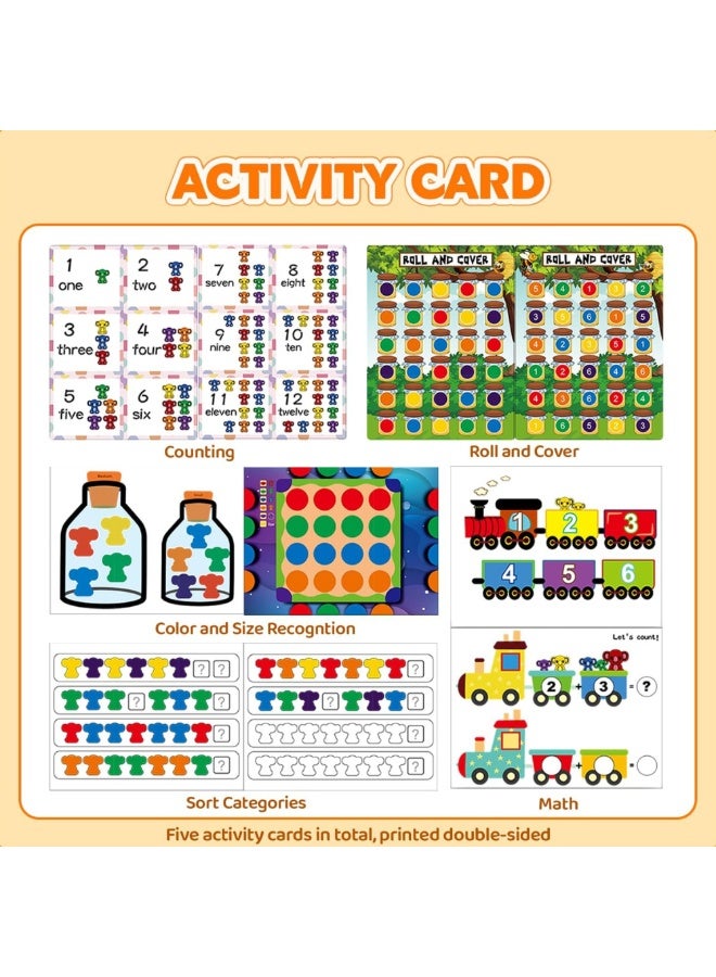 SnuzzleMart 72Pcs Koala Math Manipulatives & Counting Toy - Montessori Sorting Set with Rainbow Bowls & Tongs - STEM Fine Motor Skills Learning Games for Toddlers & Kids Ages 3+ - Image 5